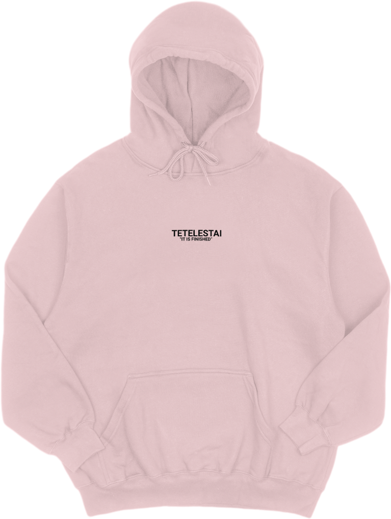 "TETELESTAI - IT IS FINISHED" Embroidered Comfort Hoodie