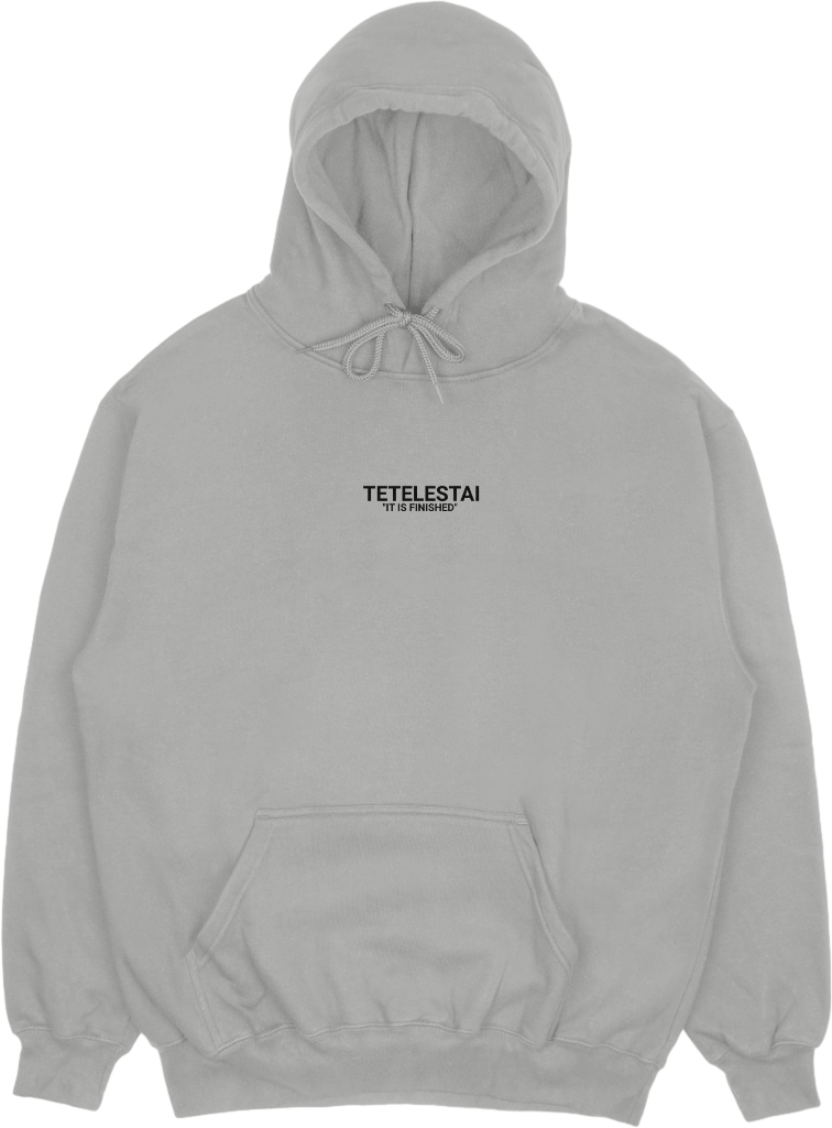 "TETELESTAI - IT IS FINISHED" Embroidered Comfort Hoodie